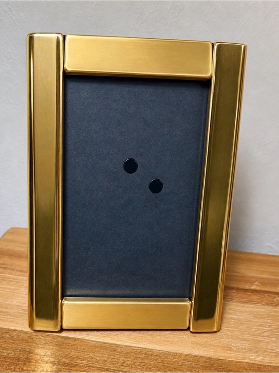 Other - Vintage Brass Finish Photo Frame - Gold Picture Frame for Home Accents